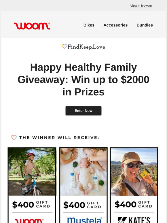You Could Win up to $2K in Prizes 🎉