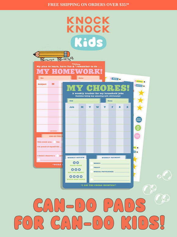 All New Fun: Kids’ Habit-Building Pads!