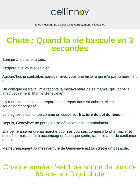 Chute : Quand la vie bascule en 3 secondes