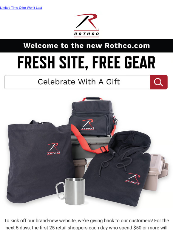 Kickoff: Free Gift with $50 Purchase