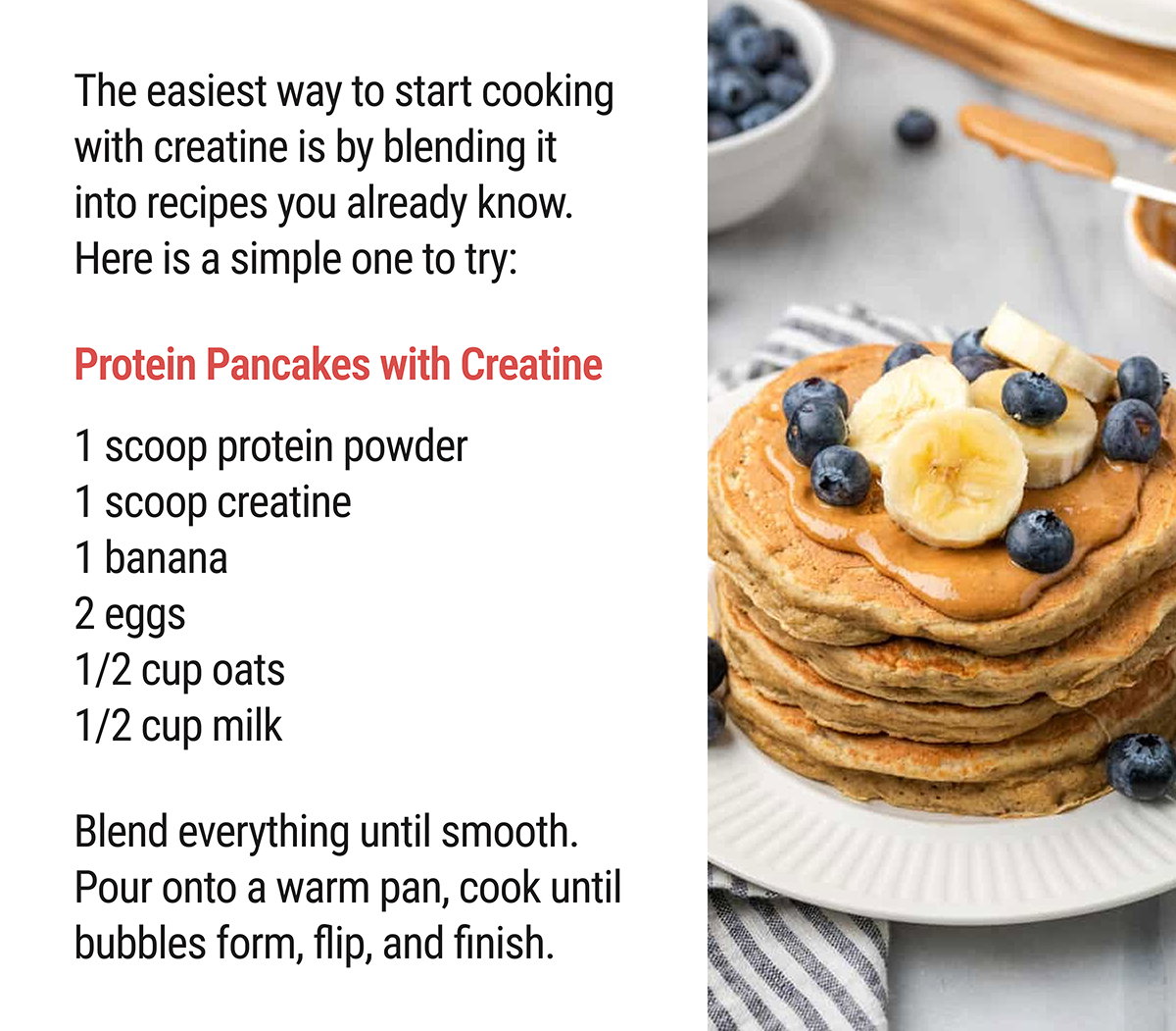 Protein Pancakes with Creatine
