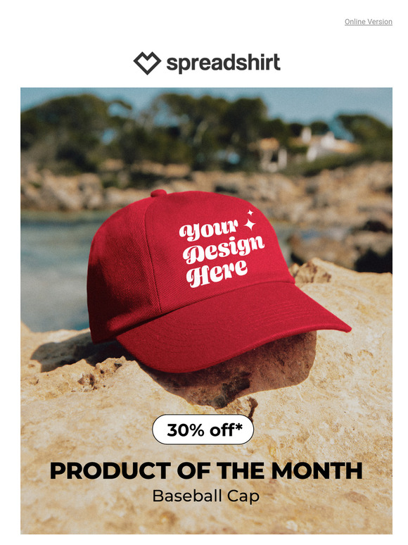 Get 30% off the baseball cap
