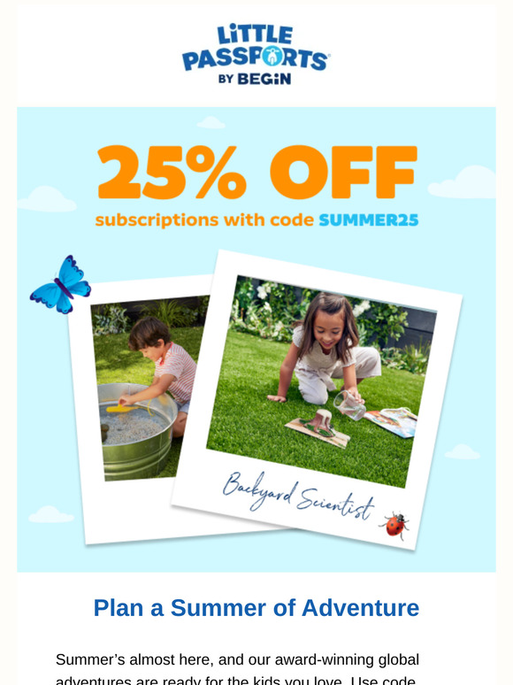 😎 Save 25% on a summer of adventure! 😎