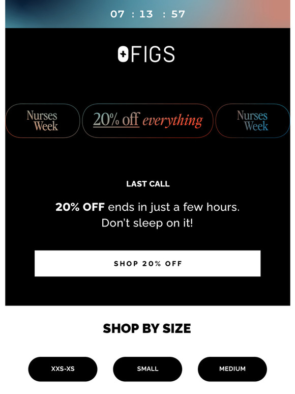Final Hours for 20% OFF! Don't Miss Your Dose of FIGS