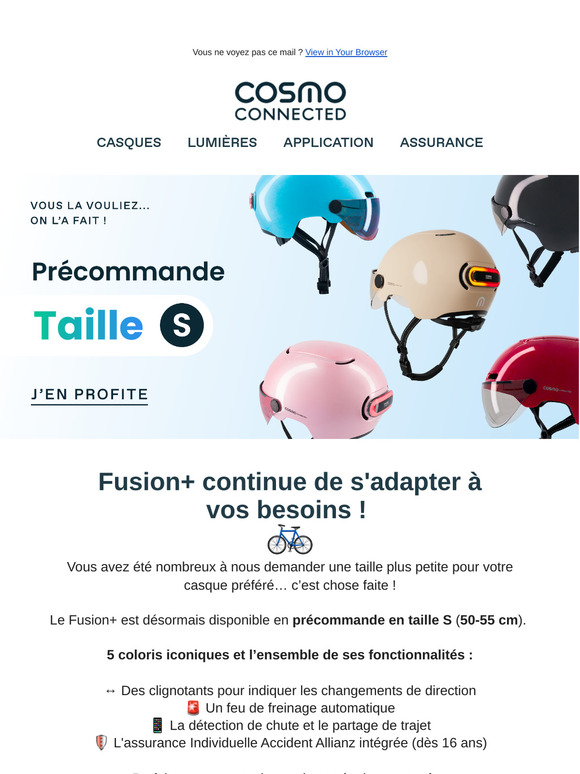 Le Fusion+ taille S arrive en précommande ! 🚲