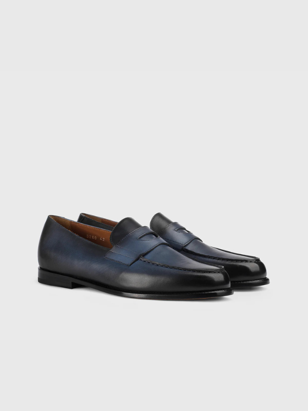 Mario 50 loafer in light blue leather