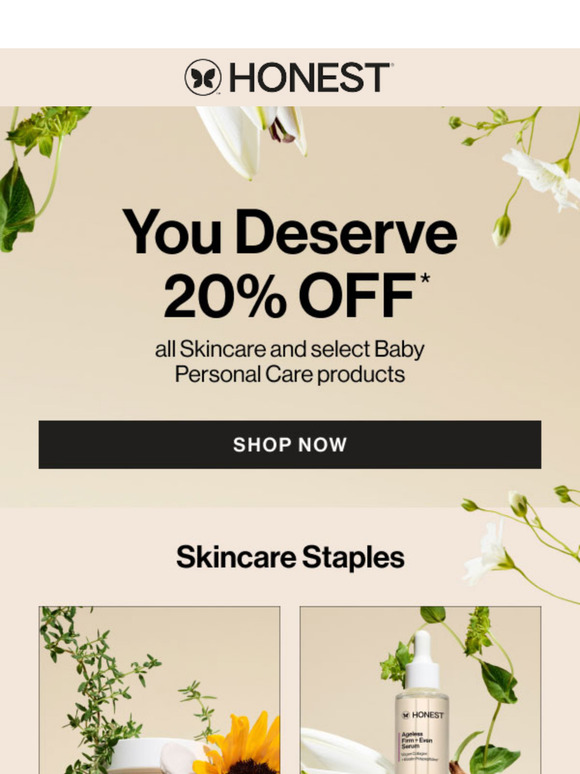 You DESERVE 20% Off 💛