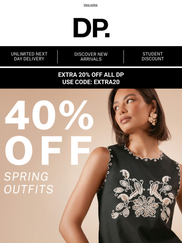 40% Off Spring Outfits, Unlocked!