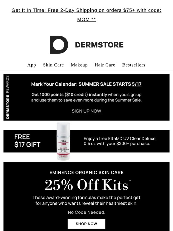 ICYMI: 25% off Eminence Organic Skin Care's bestselling kits