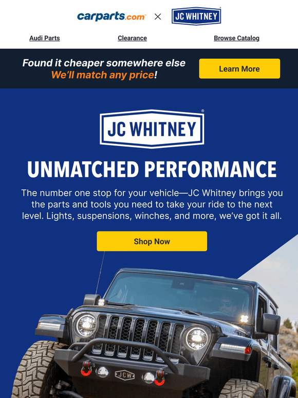 ⚙️ Build It Better With JC Whitney Performance