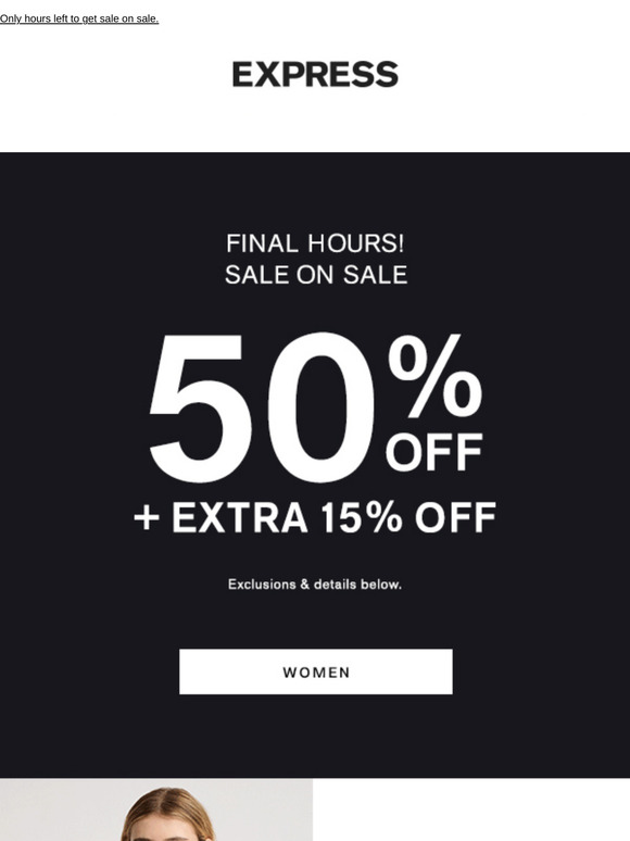 express 50 off sale