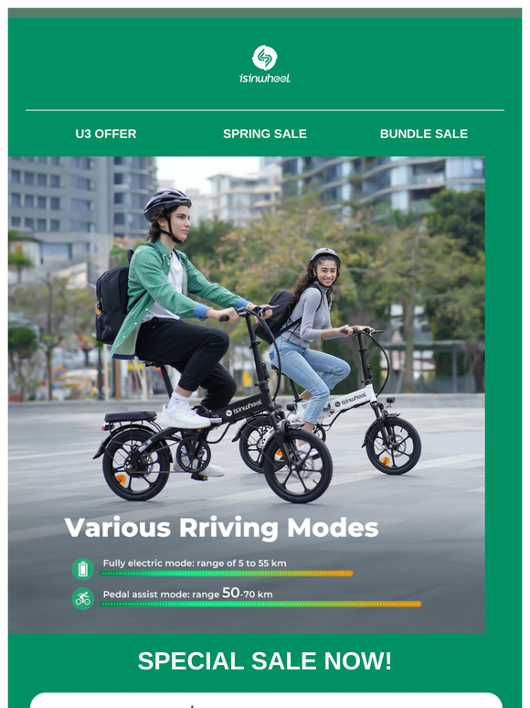 Spring Sale: U3E-bike Now Only £399 🚴‍♂️⚡