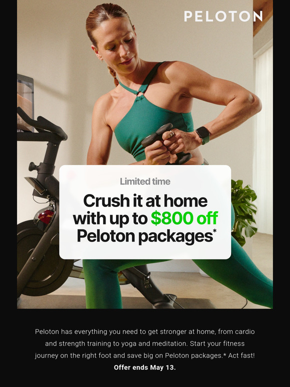 Happening now: Up to $800 off Peloton packages