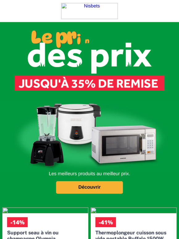 Le printemps des prix ! Jusqu'à 35% de remise
