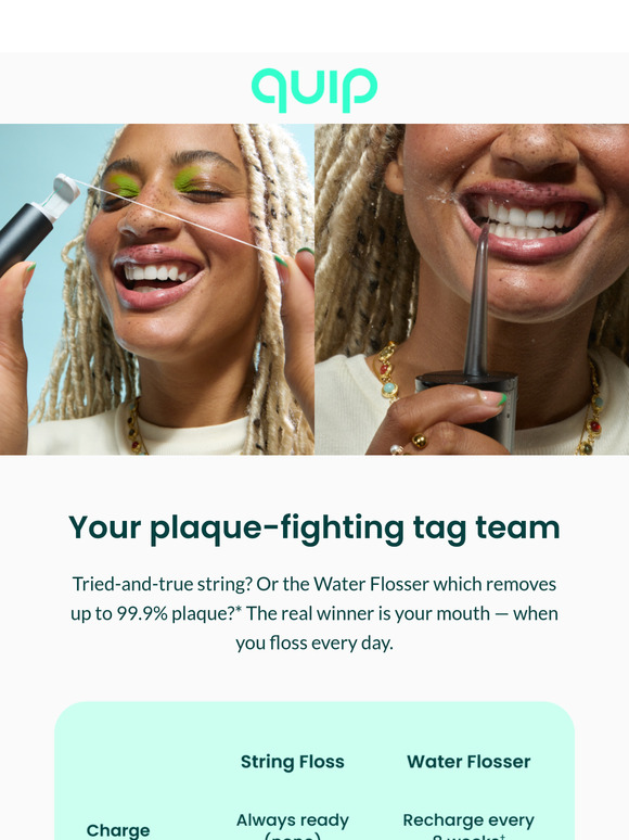Which flosses better: water or string?