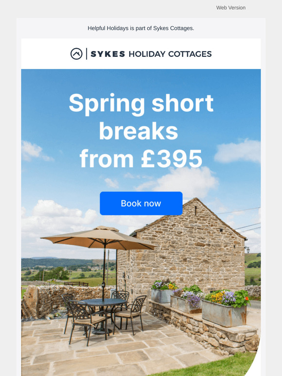 Spring short breaks from £395 🌸