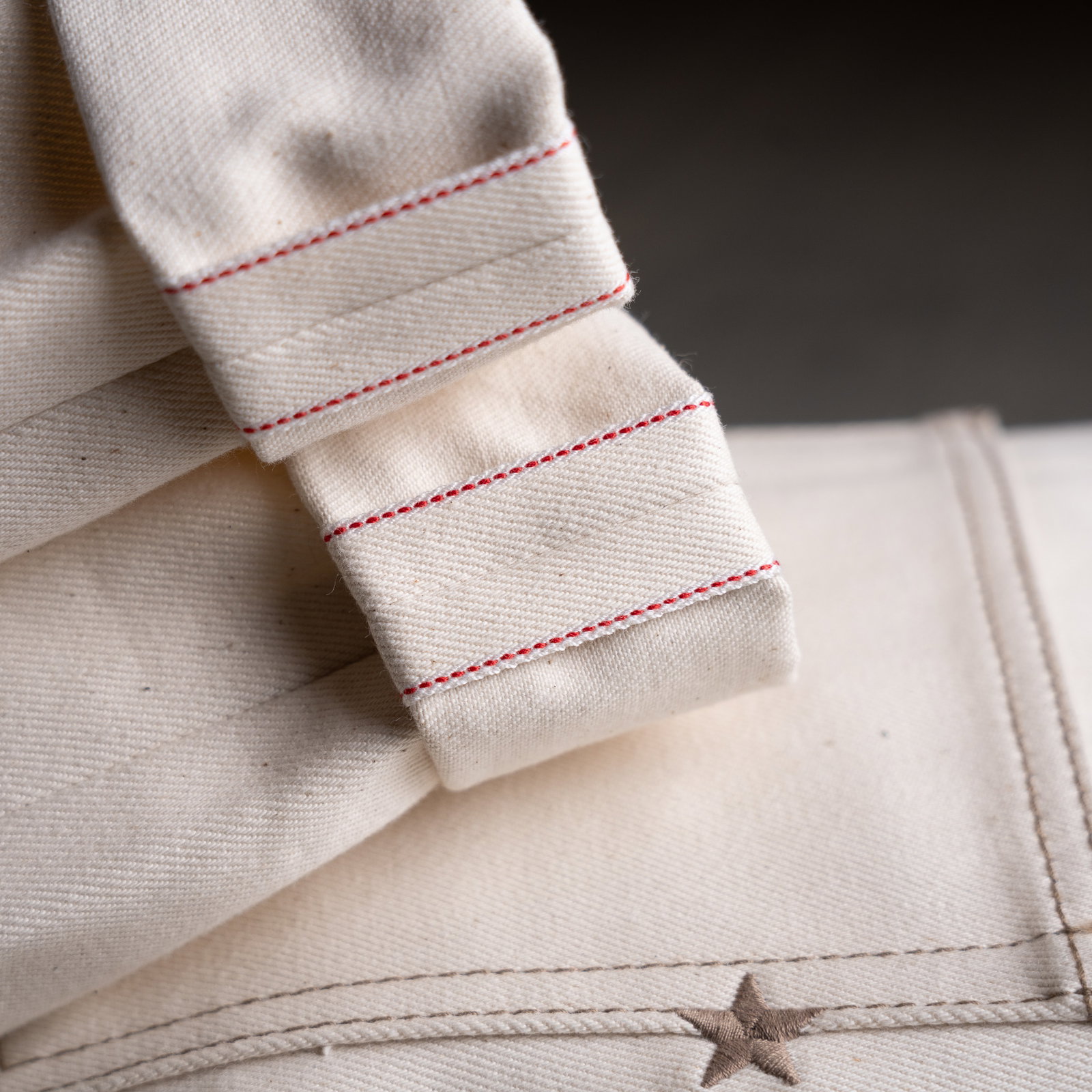 Desert Bone jeans by Brave Star Selvage in unprocessed 12oz cotton