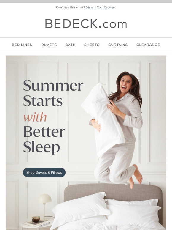 ☀️ Ready for Summer? Your Bed Isn’t Yet!