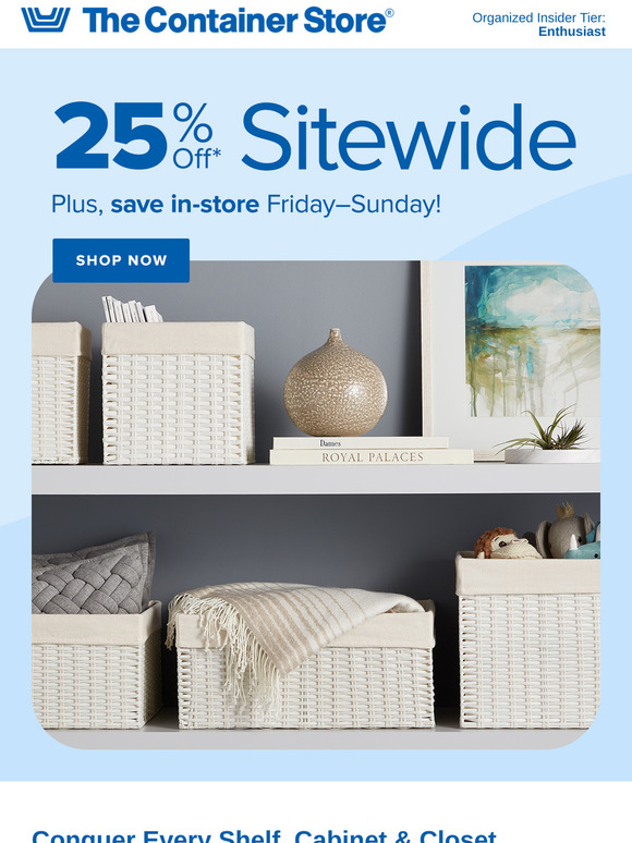 Ready, Set, SAVE 25% Sitewide!