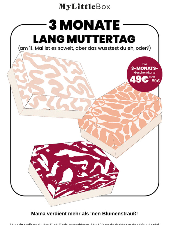 Denk’ an ein Muttertags-Geschenk! 🩷