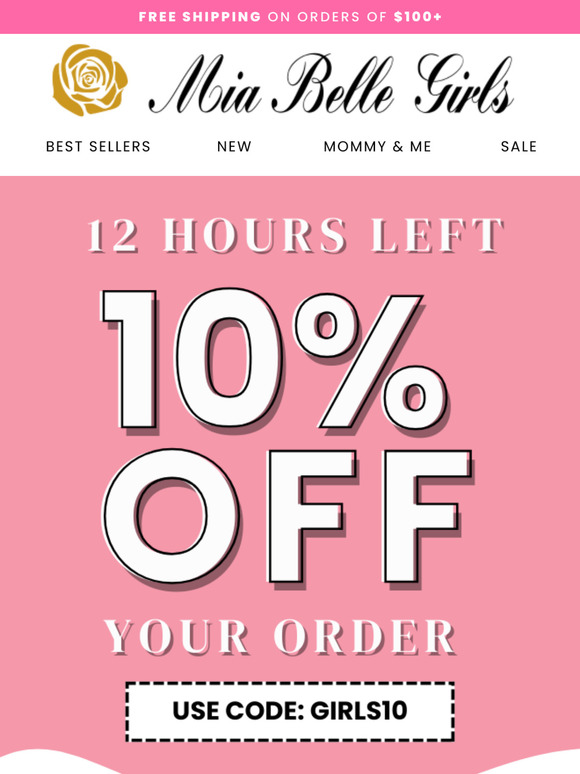10% Off Your Order, On Us.