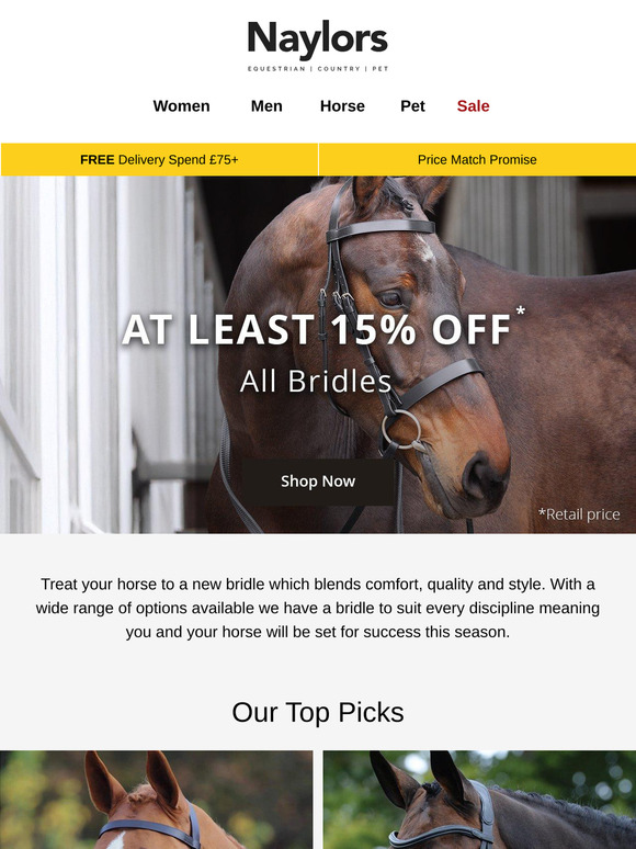 Bargain Bridles | At Least 15% Off