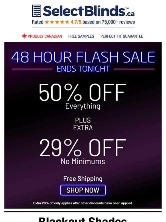 ⚡ Hurry! FLASH SALE ends tonight