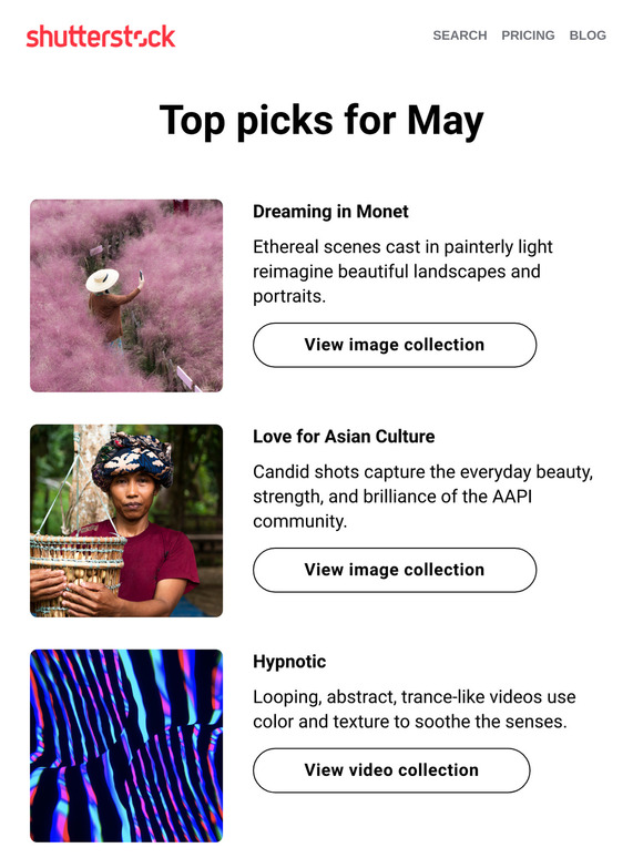 New for May: Pastel palettes, ASMR, AAPI, and more ✨