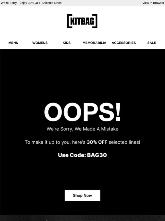 Oops! We Made A Mistake!