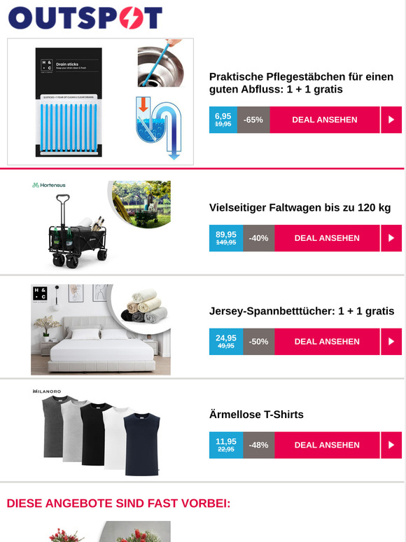 Praktische Pflegestäbchen für einen guten Abfluss: 1 + 1 gratis