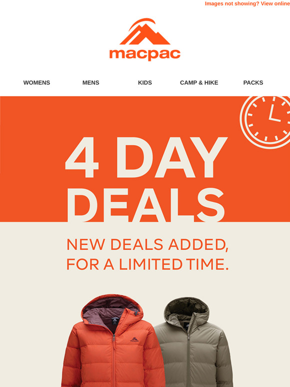 Four Day Deals Start Today