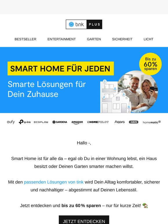 🏡 Smart Home für jeden – jetzt bis zu 60 % sparen