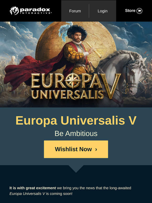🧭 Europa Universalis V 🧭 Coming Soon