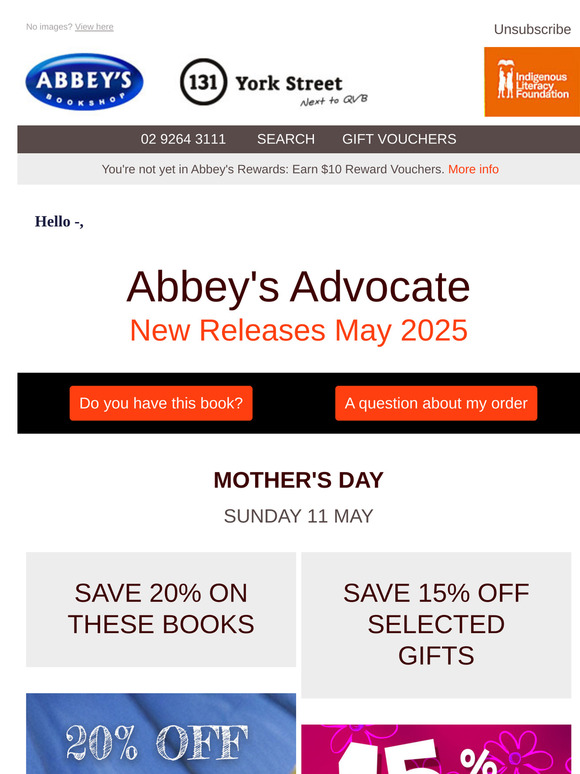 New Release Books • MAY 2025 • SAVE 20%...