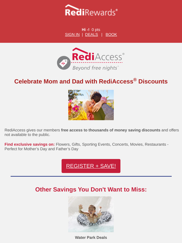 —, as a Member, use RediAccess to Save on Thousands of Offers