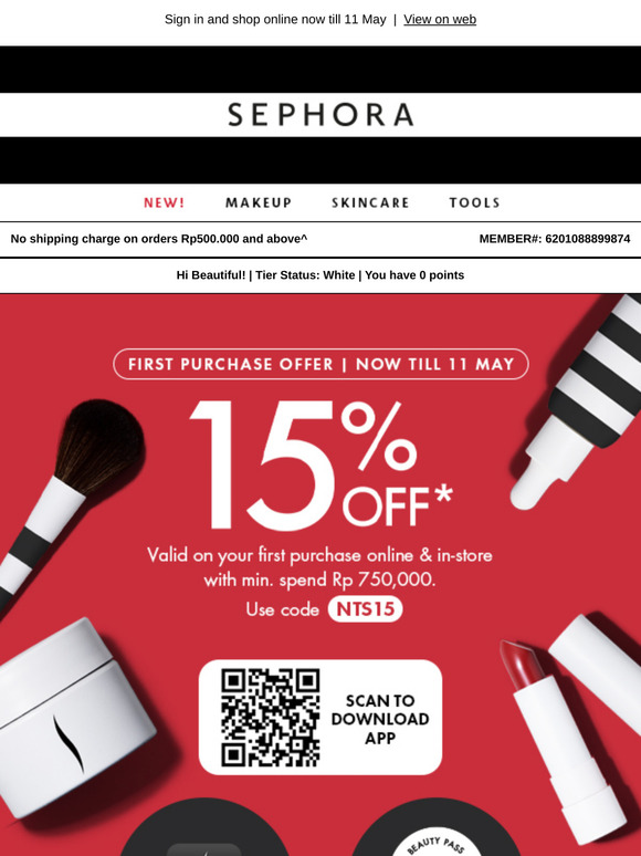 Beautiful, Enjoy 15% off Your First Purchase* 💃