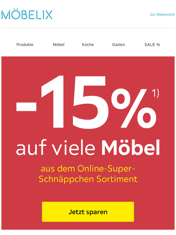 -15% auf VIELE Möbel & MwSt sparen im Garten