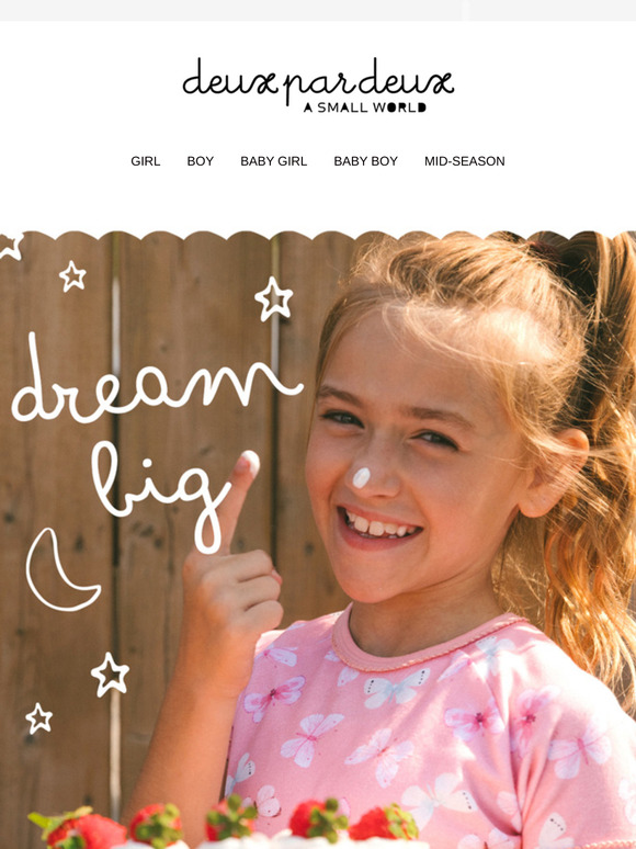 DREAM BIG 🧸 in our ORGANIC COTTON PJS! 🥰