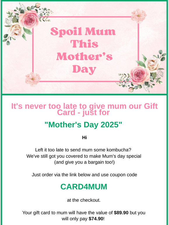 🌸We still got you covered to make Mum’s day special🌸