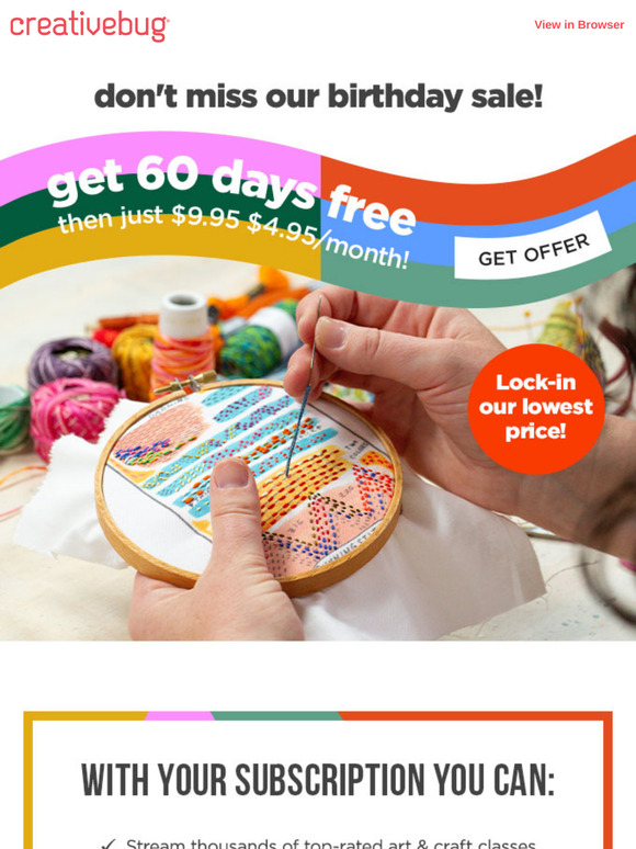 Get 60 Days FREE for a Limited Time
