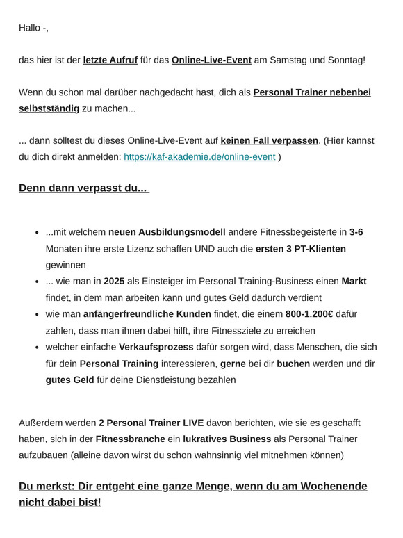 [Letzte Chance] Dieses Wissen könnte 2025 dein Leben verändern!