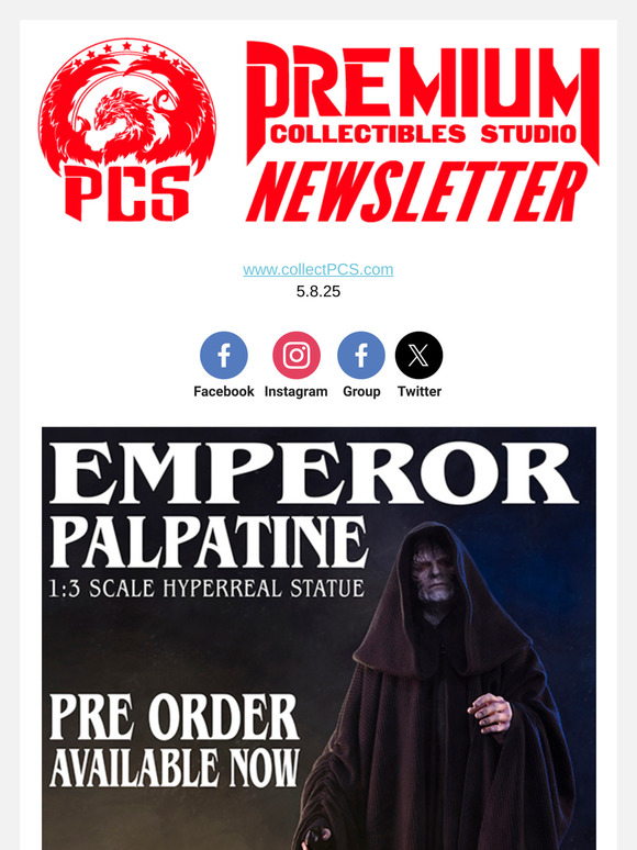 🔥Star Wars - Emperor Palpatine 1:3 Hyperreal Statue Pre Order is LIVE!!🔥