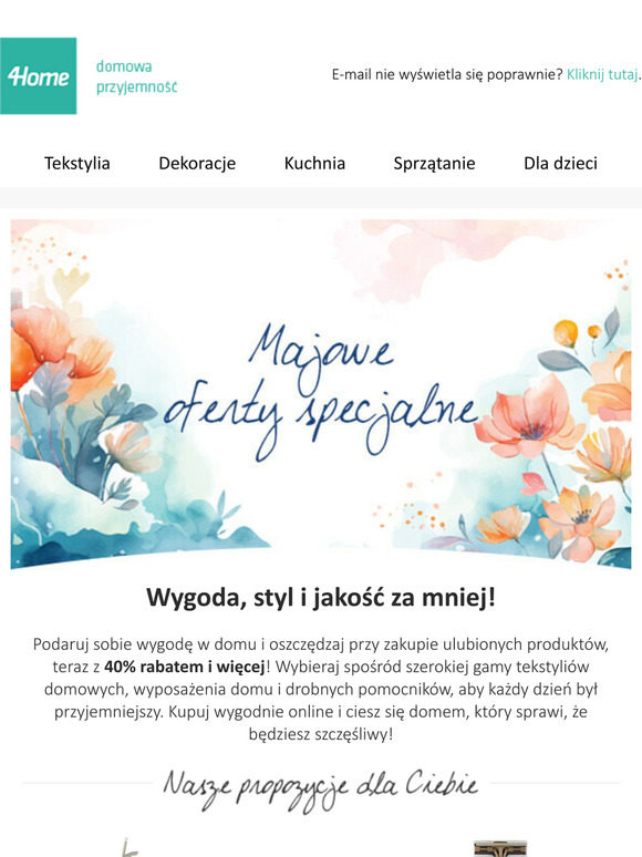 To najlepsze dla Twojego domu ze zniżką 40% i więcej!