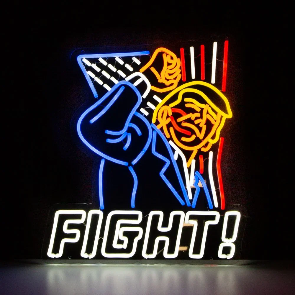 Image of Trump Fight Neon Sign