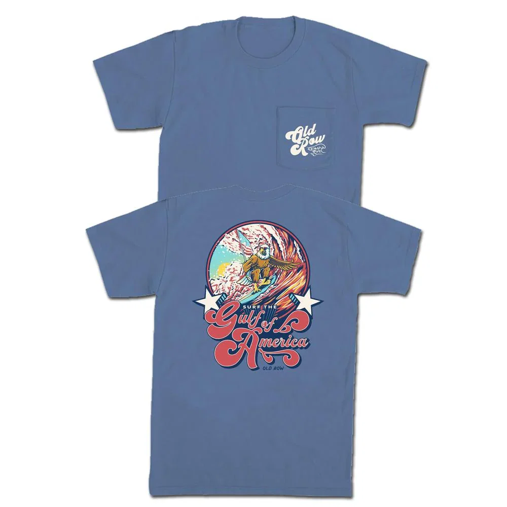 Image of Surf The Gulf Of America Pocket Tee