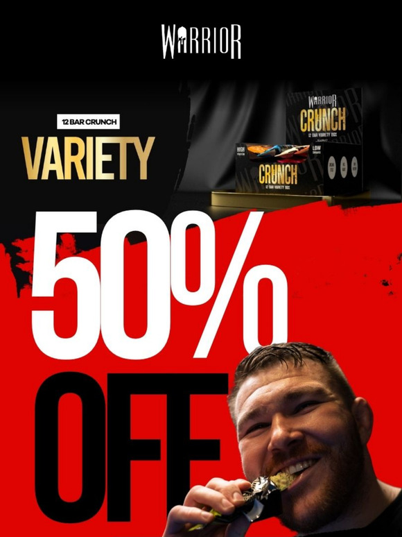 Exclusive: Get 50% Off Crunch Variety!