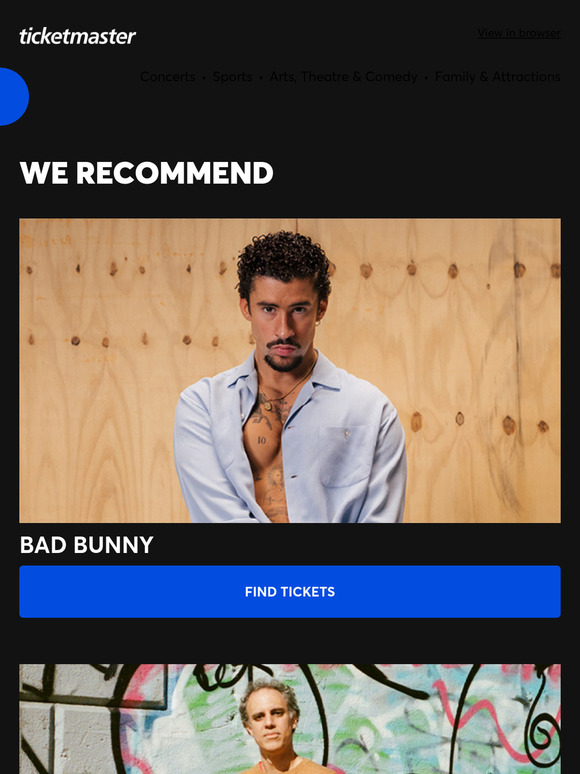 Bad Bunny, Four Tet, The Traitors: Live Experience – 24 hours early access (Nov - Jan) plus many more!
