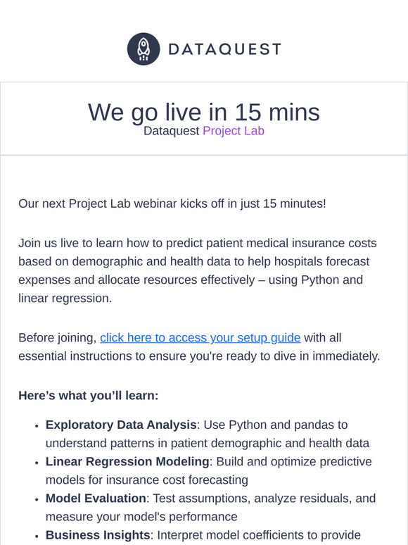 Dataquest Project Lab Starts In 15 Mins