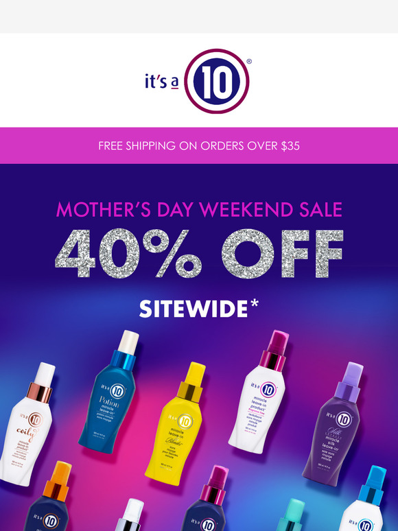 ✨ 40% OFF EVERYTHING starts NOW! 🛍️
