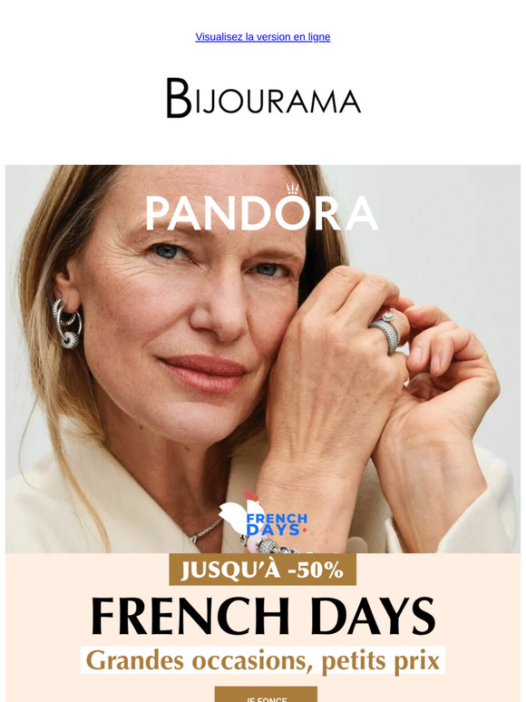 Pandora : Jusqu'à -50% !